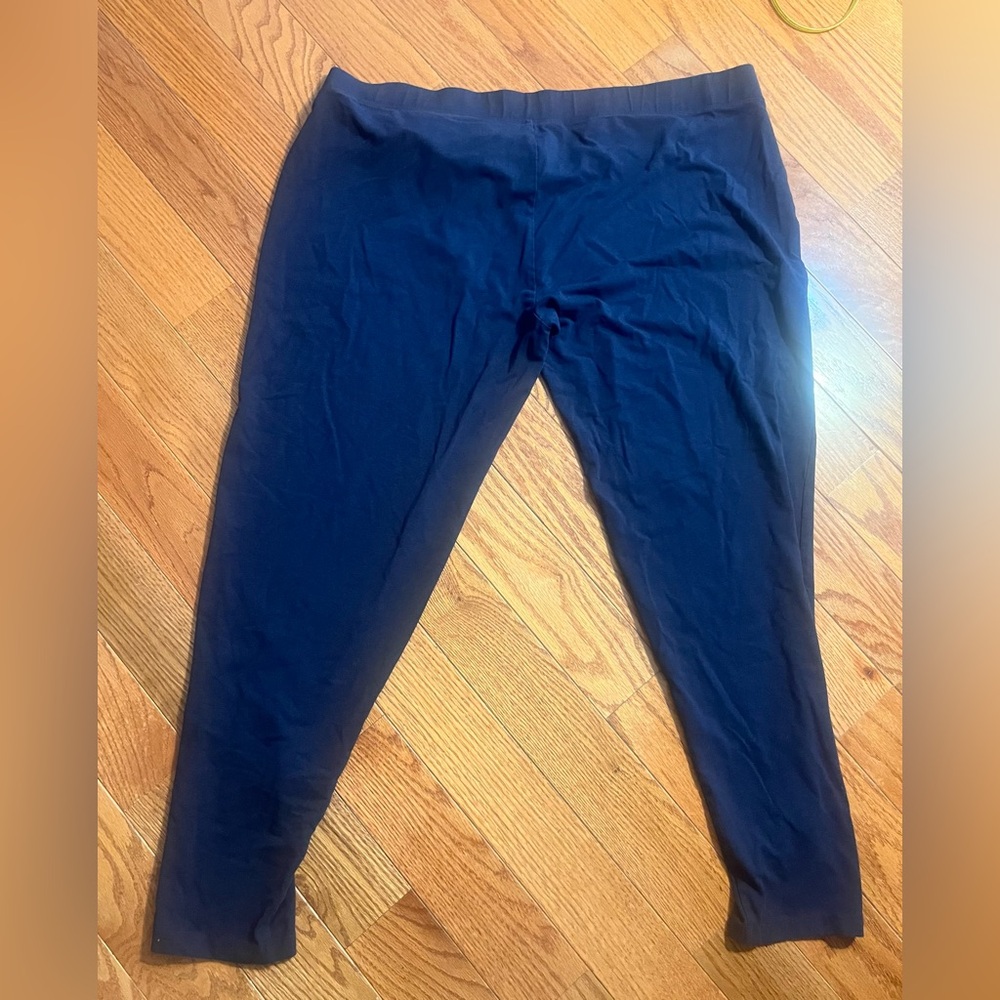 Coolibar Sun Protective Navy Blue Leggings Stretchy